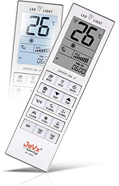 JEVX Universal-Fernbedienung für Klimaanlage, 5000 in 1, Universal-Fernbedienung für Mitsubishi, Jujitsu, LG, Carrier, Daewoo, Panasonic, Samsung, Toshiba, Daikin, Haier, Klimaanlagen