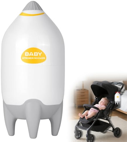 Vicloon Rocker Rechargeable, Baby Sleep Aid, Adjustable Speed - Fits All Pushchairs and Prams to Create a Baby Bouncer, Baby Essentials for Newborn