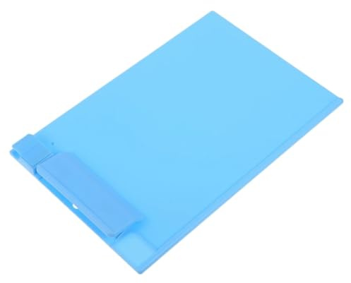 Portapapeles de plástico A5, soporte papel con Clip, carpetas escritura for aulas escolares y oficina, 3 uds para Oficinas,Restaurantes(Blue)