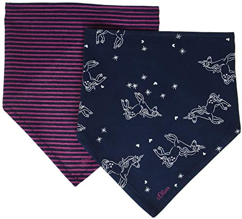 s.Oliver Baby - Mädchen 405.10.011.25.276.2054707 Mode-Schal, 00F2 pink | blue, 1
