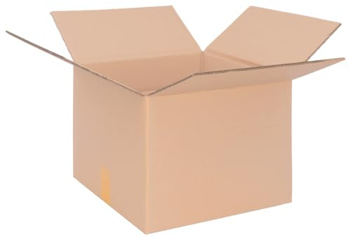 Förpackning vikbara kartonger 390 x 390 x 285 mm brun (yttermått 400 x 400 x 300 mm) variabel höjd vid 100/200 mm KK 93 2-vågig fraktkartong DHL-paket DPD GLS Hermes paket kartong (60 stycken)