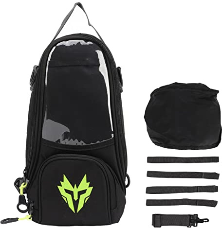 Aramox Fuel Tank Bag, Motorcykel Magnetic Tank Bag Oxford Tyg Högstyrka 4,5L Navigationspaket med Stor Kapacitet för Motorcyklar (Fluorescerande gul)