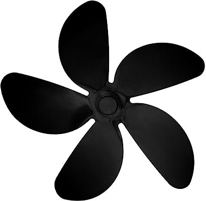 ABOOFAN Ventilateur À 5 Pales Pour Cheminées Extérieures/intérieures Alimentées Par La Chaleur En Alliage Daluminium Silencieux Et Efficace