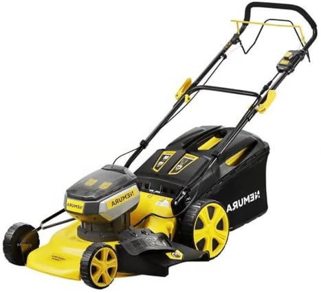 Nemura Tondeuse Autotractée à Batterie 80 V (2x40V) - Coupe 42 cm - Jusqu'à 250 m2 - Fonction Mulching - Livrée avec 2 Batteries 2Ah et Chargeur - Marque Française