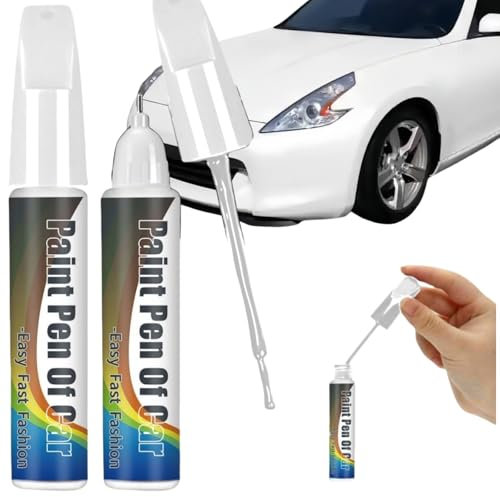 Cutiolly Stylo Peinture Voiture,2pcs Stylo Retouche Peinture Carrosserie,Retouche Peinture Voiture,Stylo Retouche Peinture Voiture,Stylo Retouche Peinture,Stylo Rayure Voiture,Anti Rayure