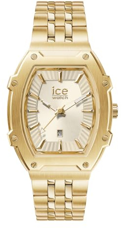 Ice-Watch - ICE boliday Full steel - Guldfärgad damklocka med armband i rostfritt stål (Small)