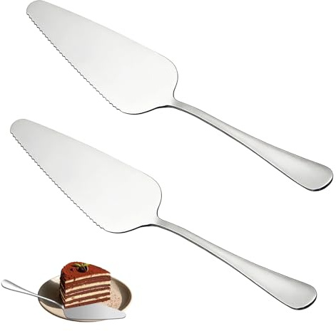 Yohtlfp Tagliare torte Pala Torta Multifunzione Pala Torta Torta in Acciaio Inox per Servire Torte Torta e Pizza, 2 Pezzi Torta Palas Torte per Eventi e Feste Familiari