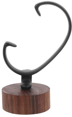 FOYTOKI Soporte para Reloj Base de Nogal Negro y Diseño Desmontable, Expositor Compacto para Relojes de Pulsera, Adecuado para Coleccionistas y Uso Diario