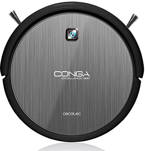 Cecotec Conga Excellence 990 Robot aspirateur nettoyage 4 en 1 Balaie, Aspire, Passe la serpillère, Nettoie le sol, Silencieux, Programmable, filtre HEPA