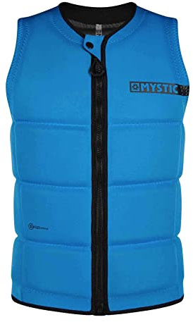 Mystic Watersports - Surf Kitesurf & Windsurfing Brand Front Zip Wake Impact Weste Top - Global Blue - Unisex