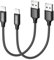 RAVIAD iPhone Charger Lightning Cable Short, 2Pack 30CM Nylon Braided Fast Charging Cable for iPhone 11 Pro Max XR XS X 8 7 6s 6 5s 5 SE 2020