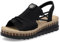 Rieker Damen Pantoletten V7972, Frauen Slipper,Slip-ons,Backless Slipper,Mules,Gartenschuhe,Sommerschuhe,sommerclogs,schwarz (00),38 EU / 5 UK