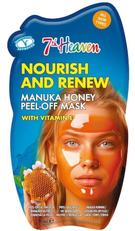 7th Heaven Nourishing Peel-Off Face Mask for Dull, Dry and Lacklustre Skin | Manuka honey nourishes complexions while vitamin E supports a supple feel after this replenishing, cleansing treatment.