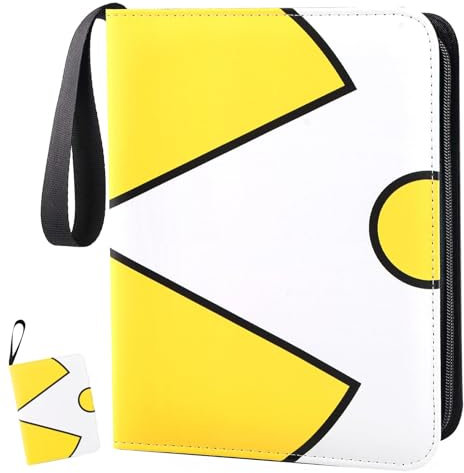 Classeur Pour Cartes à Collectionner, Porte Carte Pochette 400 Cartes, MatéRiau PU ImperméAble et RéSistant à la Saleté, Fermeture éClair, Pour Collectionner Des Cartes de Jeu, Des Cartes de Football