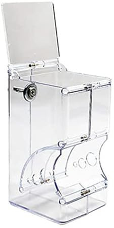 Stgfyxgs Comedero Automático para Hámster, Recipiente Transparente de Acrílico para Almacenar Comida de Ratones Y Hámsteres.