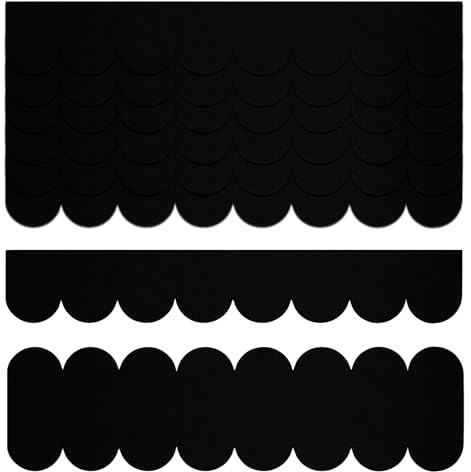 OMJMYY 32 tegole, in feltro autoadesivo, per casetta per uccelli, mini tegole per tetto, impermeabile, per casetta per uccelli, casetta per conigli, cuccia per cani (nero)