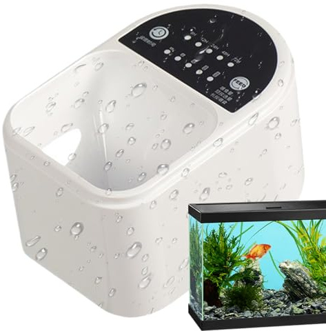 Distributeur Automatique De Nourriture pour Poissons - Alimentation Automatique Grande Capacité pour Aquariums de Petite Taille,Dispositif d'alimentation avec Batterie Longue Durée pour AQ