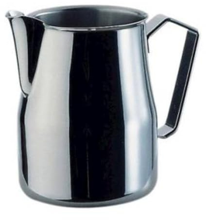 QCFLEX Lattiera Europa 35 cl | Bricco Latte Professionale In Acciaio Inox| Per Cappuccino E Latte Macchiato | Brocca Barista Per Latte Art Da 350 ml