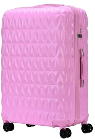 CMY Suitcase 28 Inch Large Hard Shell Lightweight ABS Checked-in Luggage | Hold Case with 4 Spinner Wheels, Combination Lock, Travel Suitcase for Holidays, Flights and Business Trips