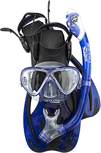 Cressi Ocean Junior Set, Black/Cobalt, S/M
