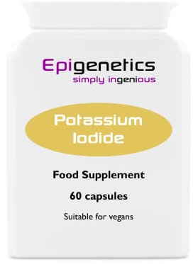 Potassium Iodide | High Strength 10mg Iodine Per Capsule | 60 Vegan Capsules UK Made | Letterbox Friendly Pack | Long 2 Month Supply by Epigenetics Supplements