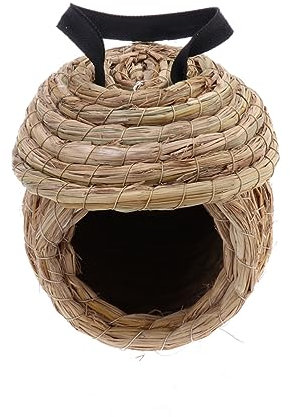 SUPVOX Nid Oiseau Tissé Main Paille Naturelle Nid De Paille Fait Main pour Perruches Et Petits Animaux De Compagnie