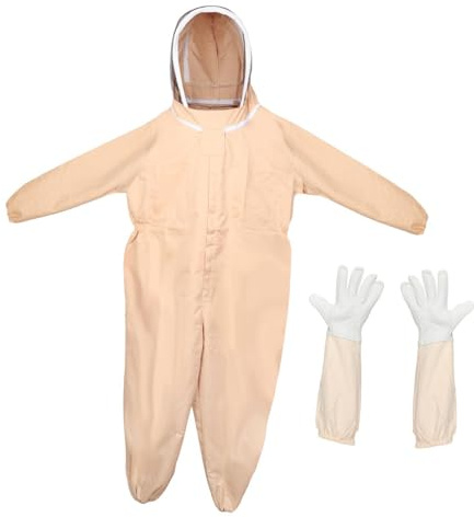 Gitohoni Combinaison D'apiculteur Professionnelle, Combinaison de Protection pour Apiculteurs, Combinaison D'apiculteur avec Chapeau Amovible, R, XXXL