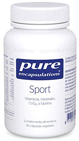 PURE ENCAPSULATIONS | Sport | Vitaminas, minerales, CoQ10 y Taurina | 60 Cápsulas Vegetales