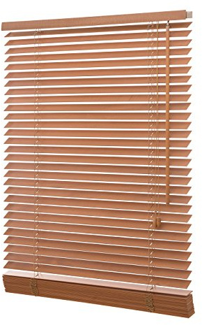 Ventanara® Holzjalousie 35mm Holz Jalousie Jalousette Echtholz (100 x 130 cm, Buche)