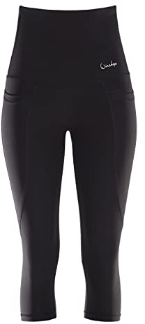 WINSHAPE Functional Comfort ¾-Tights HWL215C “High Waist” mit DREI praktischen Taschen, Ultra Soft Style