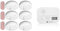 ELRO FS1805M FS1805 6-Pack Rauchmelder mit Magnetklebe Kit-5 Jahre Batterie und Garantie/DIN EN14604, 6 Stück & Smartwares FGA-13041 Kohlenmonoxid-Melder, 10 Jahre Sensor, mit Display und Testknopf