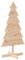 vidaXL Árbol de Navidad de Madera de Adorno Madera Maciza Pino 120 cm, decoración del árbol de Navidad de Madera, árbol Decorativo de Madera, decoración del árbol de Madera