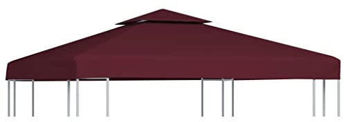 Furniture Item home 2-stöckige Pavillon-Abdeckung 310 g/m² 3x3 m Bordeaux-Möbel