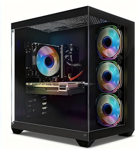 STGsivir Gaming PC, Gaming Computer Desktop Tower, GeForce RTX 2060 Super 8GB GDDR6, Ryzen 5 3400G up to 4.2GHz, 16GB DDR4 RAM, 1TB SSD, WIFI 6, BT5.0, RGB Fan x3, Windows11 PRO