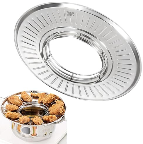 Goowafur Rejilla De Escurrido Para Comida Frita - Rejilla De Escurrido Para Freír Resistente Al Calor - Bandeja Filtradora De | Para Enfriar Hornear A La Parrilla Barbacoa Comida Carne Cocina