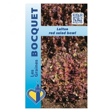 Sachet de graines de Laitue à couper Red Salad bowl rouge - 4 g - légume feuille - LES GRAINES BOCQUET