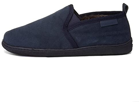 Hush Puppies Mens Arnold Slip On Leather Slipper (8 UK) (Navy)