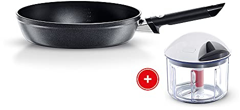 Fissler Levital Comfort Promoset/Aluminiumpfanne-beschichtet, antihaftend (Ø 28 cm) Induktionsgeeignet + GRATIS Finecut Gemüse-Zerkleinerer