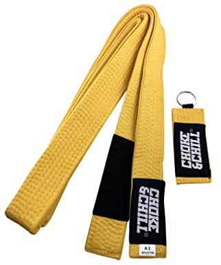 Choke&Chill BJJ Brasiliansk Jiu-Jitsu bälte med nyckelring vuxna barn Luta Livre