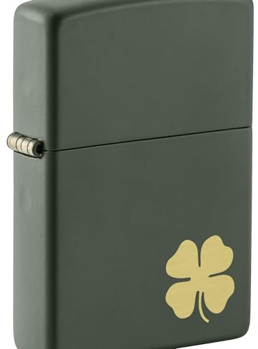 Zippo Trébol de cuatro hojas Verde Trébol de cuatro hojas unisex