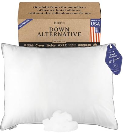 FluffCo Down alternativ kudde – mjuk (standard/drottning)