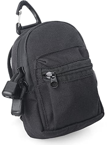 WYNEX Taktische kompakte EDC-Tasche, Utility Reißverschlusstasche Organizer Pouches Kleine Zubehör Mini-Münzgeldbörse Schlüsselanhänger Brieftasche für Männer