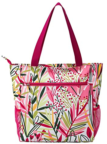 Solance - Grande borsa per la spesa, tote, spalla, palestra, spiaggia o borsa da viaggio con tasche