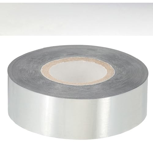PATIKIL 0.79x400Ft Nastro Carta Stampa a Caldo, Nastro Carta Stampa a Caldo Trasferimento Calore per Pelle Logo Decorazione Artigianale Confezione Regalo Scrapbook Carta, Argento