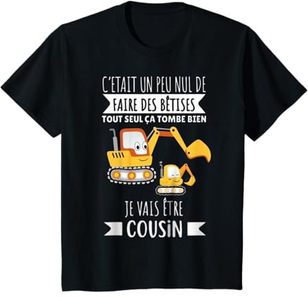 Enfant Futur Cousin 2026 Annonce Grossesse Je Vais Etre Cousin T-Shirt