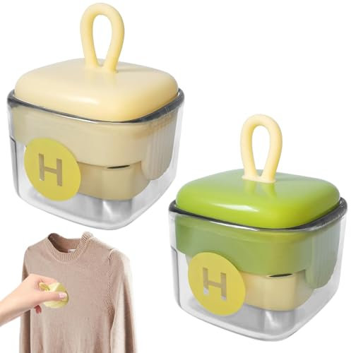 MOLZINY 2 Piezas Portable Lint Roller Reusable Rodillo quitapelusas Lavable, Portátil, de Silicona