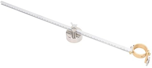Mumusuki Cutter Compass Torch Circle Guide Cutting Roller Wheel Aluminum Alloy Cutter Torch Circle with Clear Scale for Metal Cutting