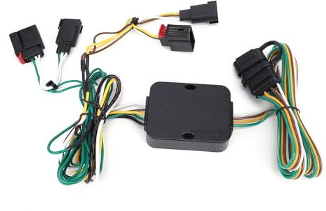 HEEPDD Kit Cablaggio Rimorchio a 4 Pin per Grand Caravan 2008-2012, Cablaggio Grand Caravan, Accessori Completi per Installazione Spine con di Traino a 4 Vie per Luci Posteriori e Freni