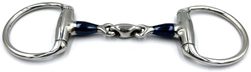 Equine Smile ES0283 Sweet Iron Bit Olive Head Bit Double Broken Stainless Steel Ring Diameter 70 mm Bit Thickness 14 mm (14.5 cm)