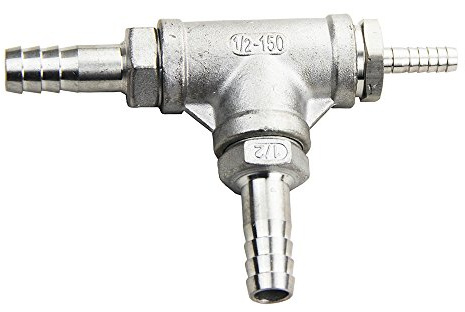 UP100 BSP Homebrew Inline Aeration/Oxygenation Diffusion Stone 0.5 Micron - 1/2 MPT